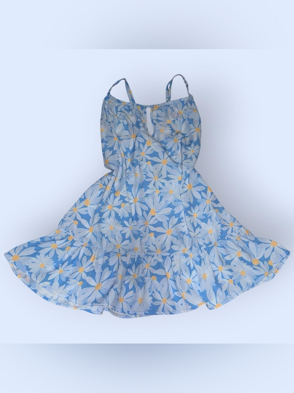 Hurley Blue Daisy Print Spaghetti Strap Sundress
